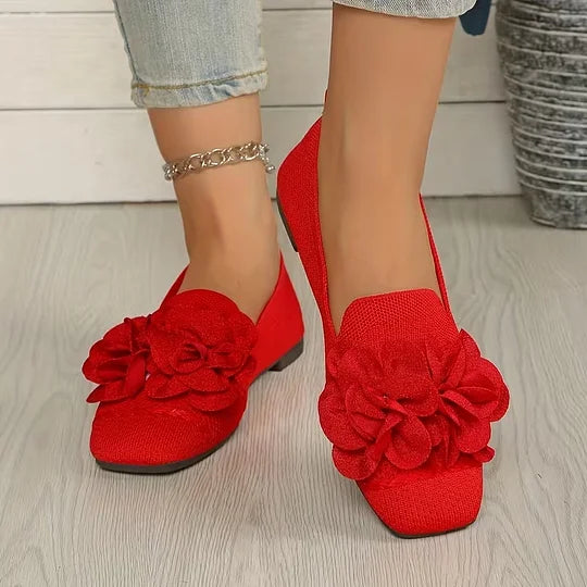 Women’s Floral Strap Comfort Ballet Flats
