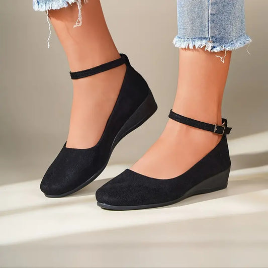 Casual Wedge Strap Shoes