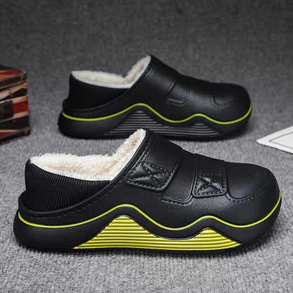 Men's Plush Lined Winter Slip On Shoes