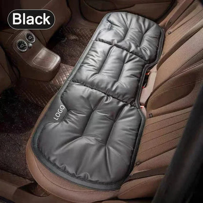 Soft Leather Car Seat Cushion Set with Anti Slip Silicone Backing