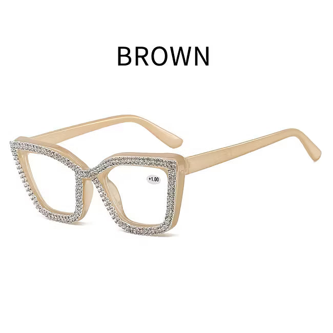 Women's Sparkle Cat Eye Reading Glasses