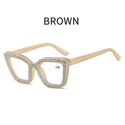 Women's Sparkle Cat Eye Reading Glasses