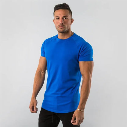 Men’s Raglan Sleeve Crew Neck Athletic T-Shirt