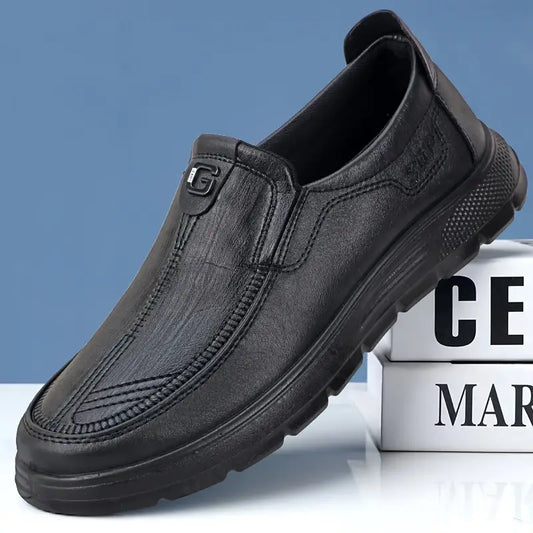 Men's Premium Leather-Look Loafers