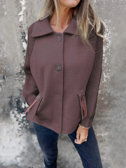 Women’s Soft Draped Lapel Cardigan Jacket