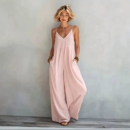 Backless Wide-Leg Jumpsuit