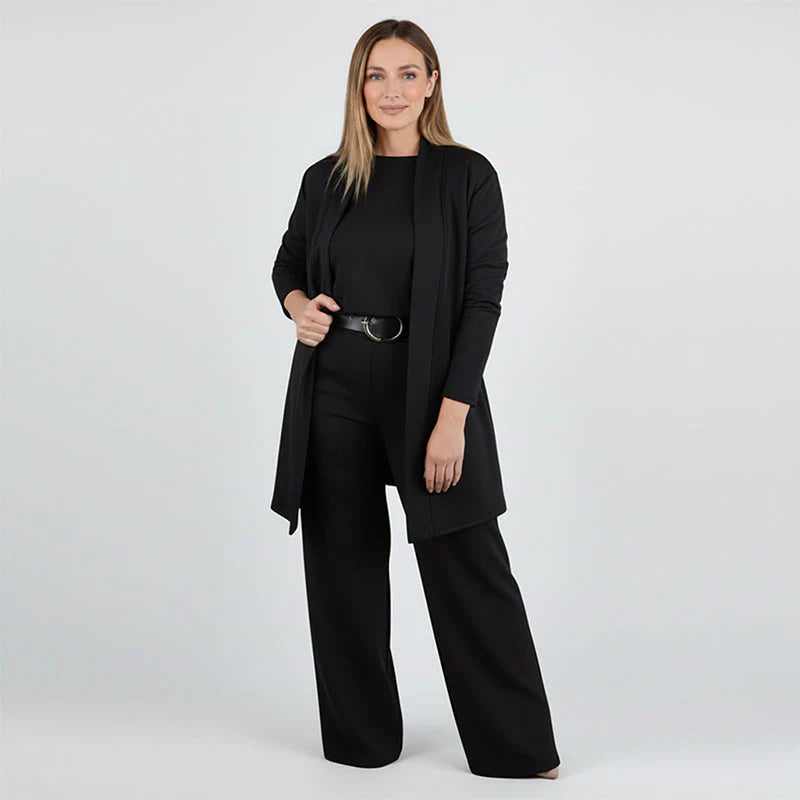 Women’s Three-Piece Cardigan and Trouser Set