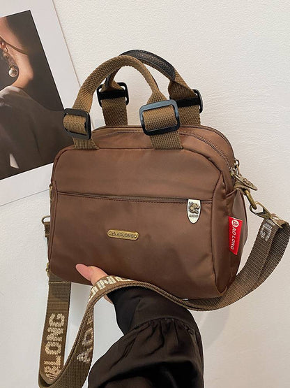 Women’s Nylon-Look Commuter Shoulder Bag