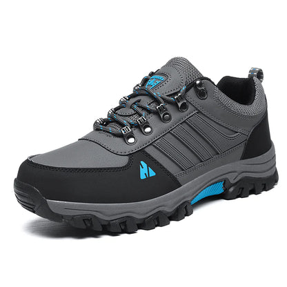 Men’s Leather-Look Hiking & Outdoor Shoes – Comfort, Non-Slip, Lightweight, Breathable, Durable