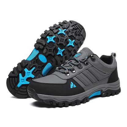 Men’s Leather-Look Hiking & Outdoor Shoes – Comfort, Non-Slip, Lightweight, Breathable, Durable