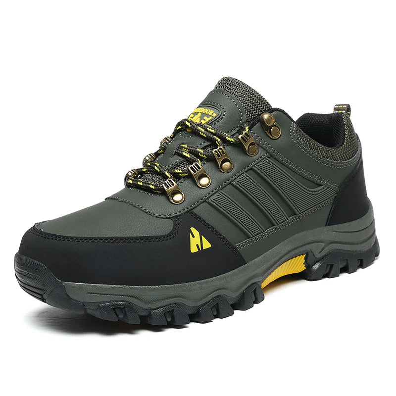 Men’s Leather-Look Hiking & Outdoor Shoes – Comfort, Non-Slip, Lightweight, Breathable, Durable