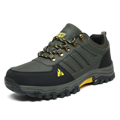 Men’s Leather-Look Hiking & Outdoor Shoes – Comfort, Non-Slip, Lightweight, Breathable, Durable