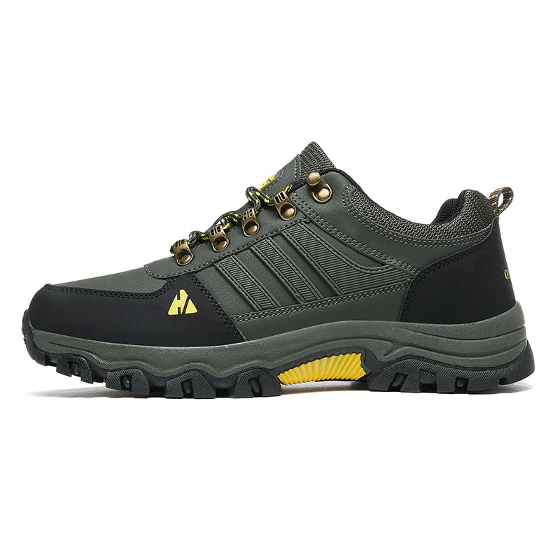 Men’s Leather-Look Hiking & Outdoor Shoes – Comfort, Non-Slip, Lightweight, Breathable, Durable