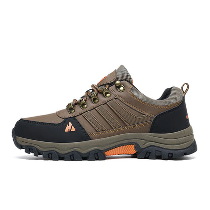 Men’s Leather-Look Hiking & Outdoor Shoes – Comfort, Non-Slip, Lightweight, Breathable, Durable