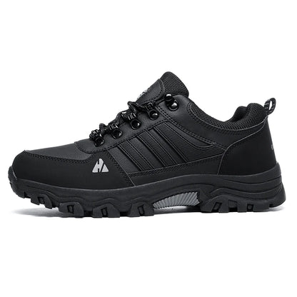 Men’s Leather-Look Hiking & Outdoor Shoes – Comfort, Non-Slip, Lightweight, Breathable, Durable