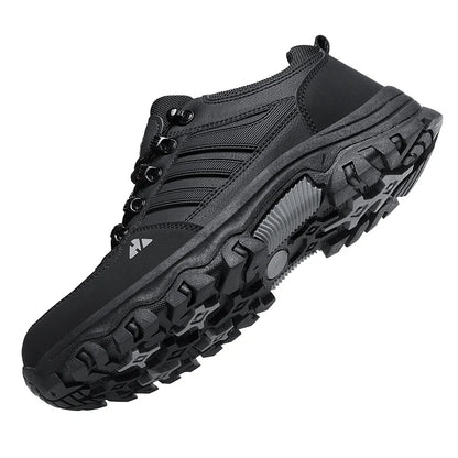 Men’s Leather-Look Hiking & Outdoor Shoes – Comfort, Non-Slip, Lightweight, Breathable, Durable