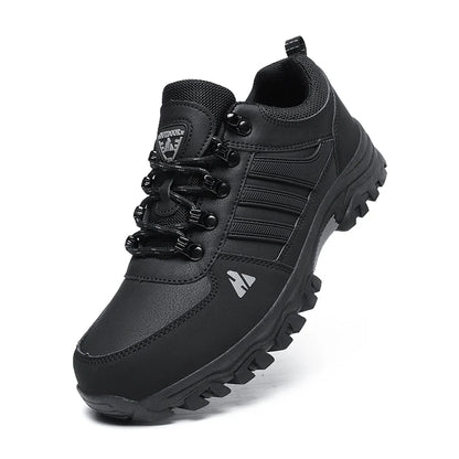 Men’s Leather-Look Hiking & Outdoor Shoes – Comfort, Non-Slip, Lightweight, Breathable, Durable