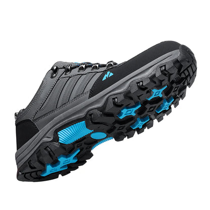 Men’s Leather-Look Hiking & Outdoor Shoes – Comfort, Non-Slip, Lightweight, Breathable, Durable
