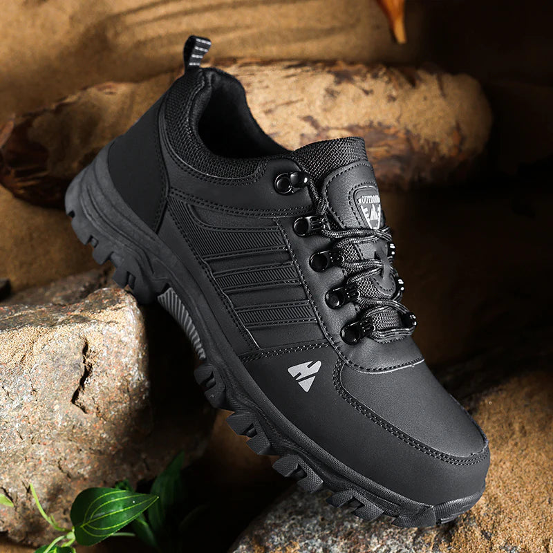 Men’s Leather-Look Hiking & Outdoor Shoes – Comfort, Non-Slip, Lightweight, Breathable, Durable