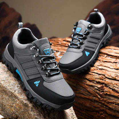 Men’s Leather-Look Hiking & Outdoor Shoes – Comfort, Non-Slip, Lightweight, Breathable, Durable