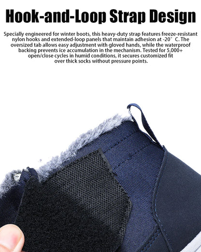 Thermal-Lined Waterproof Snow Boots with Arch Support