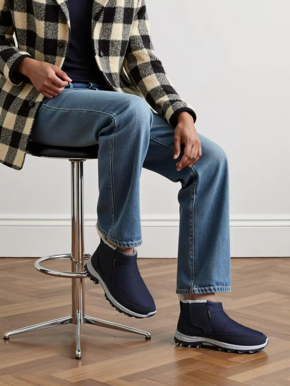 Thermal-Lined Waterproof Snow Boots with Arch Support
