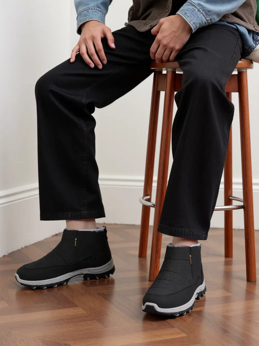 Thermal-Lined Waterproof Snow Boots with Arch Support