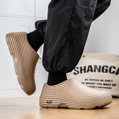 Men’s Sherpa-Lined EVA Slip-On Clogs with Arch Support
