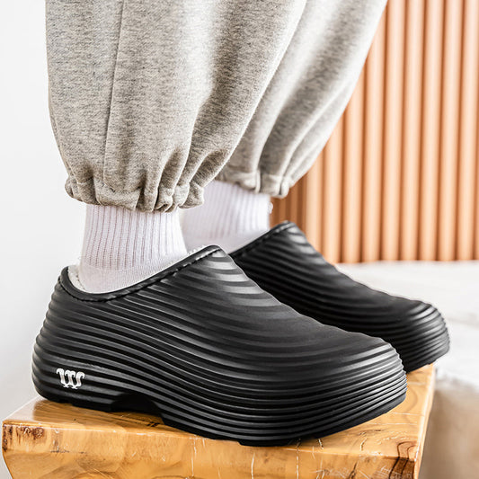 Men’s Sherpa-Lined EVA Slip-On Clogs with Arch Support
