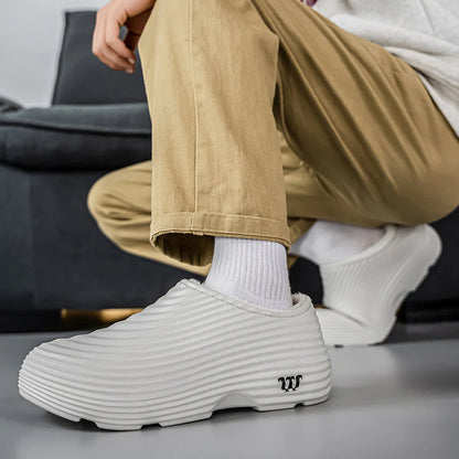 Men’s Sherpa-Lined EVA Slip-On Clogs with Arch Support