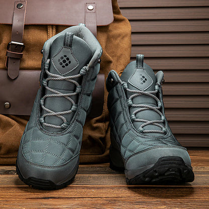 Men’s Waterproof Warm-Lined Wide Toe Hiking Boots