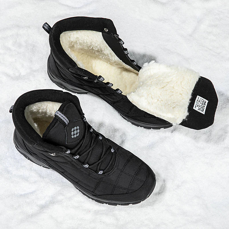 Men’s Waterproof Warm-Lined Wide Toe Hiking Boots
