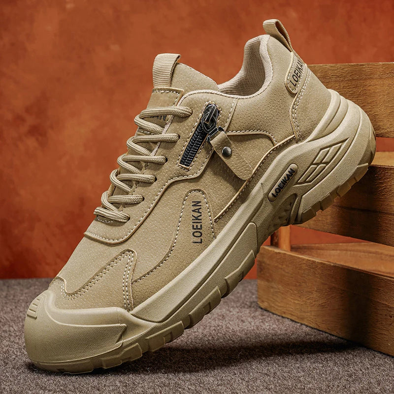 Men’s Protective Lace-Up Work Trainers