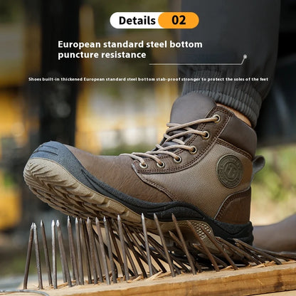 Men's Lace Up Safety Work Boots