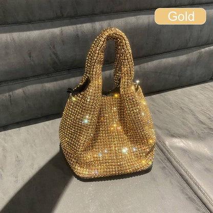 Women’s Rhinestone Embellished Clutch Handbag