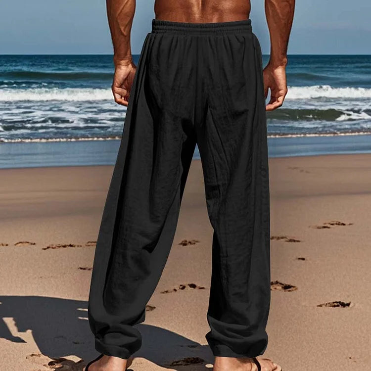 Men’s Relaxed Fit Straight Leg Casual Trousers