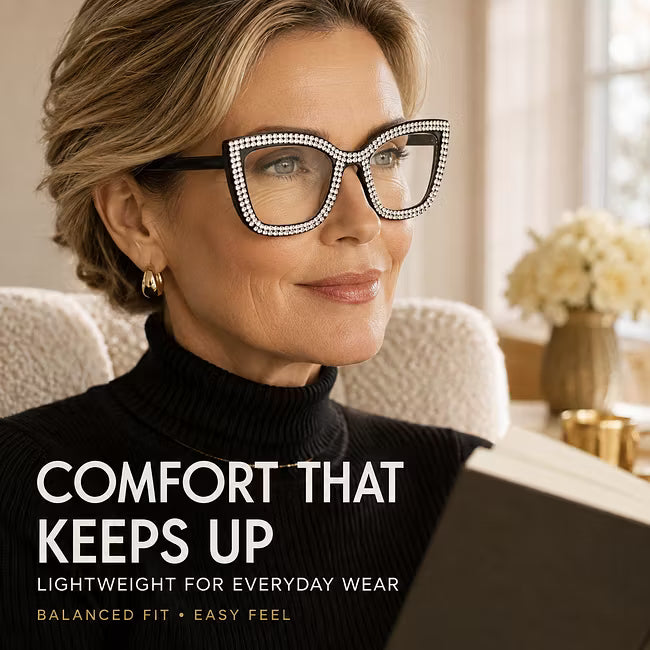 Women's Sparkle Cat Eye Reading Glasses