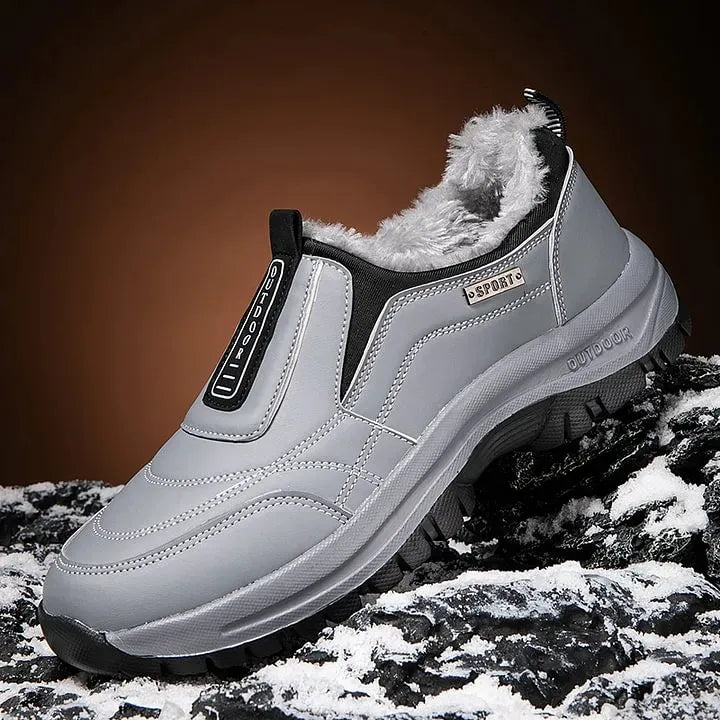 Men’s Fleece-Lined Slip-On Winter Walking Shoes