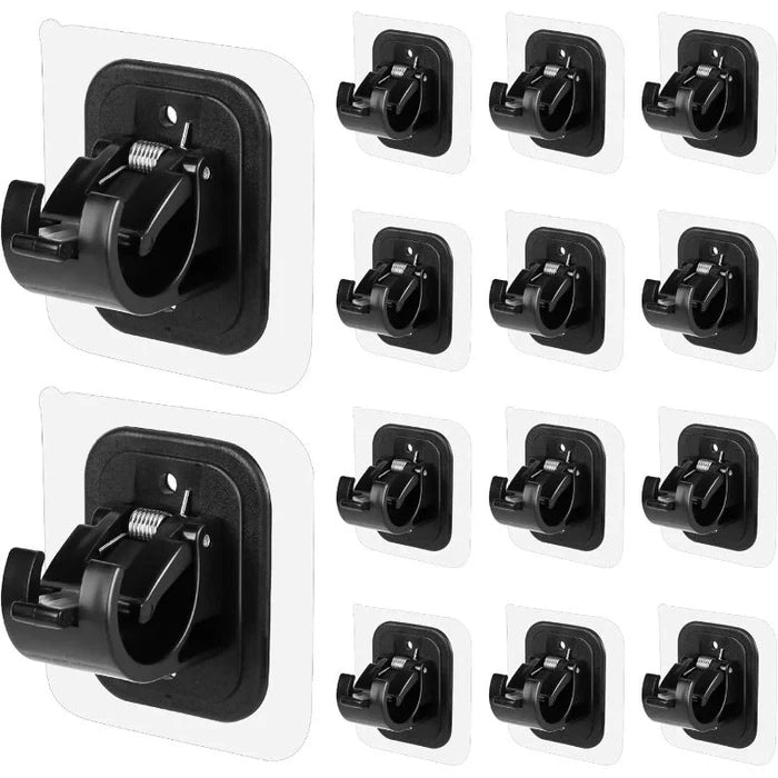 Drill-Free Adjustable Curtain Rod Bracket Holders