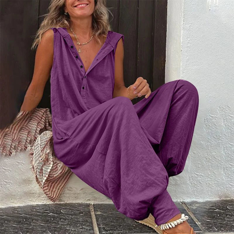 Women’s Relaxed Hooded Jumpsuit