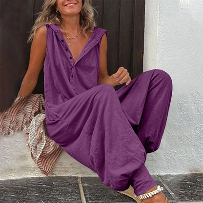 Women’s Relaxed Hooded Jumpsuit