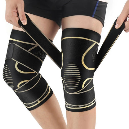 Adjustable Strap Compression Knee Support Sleeve