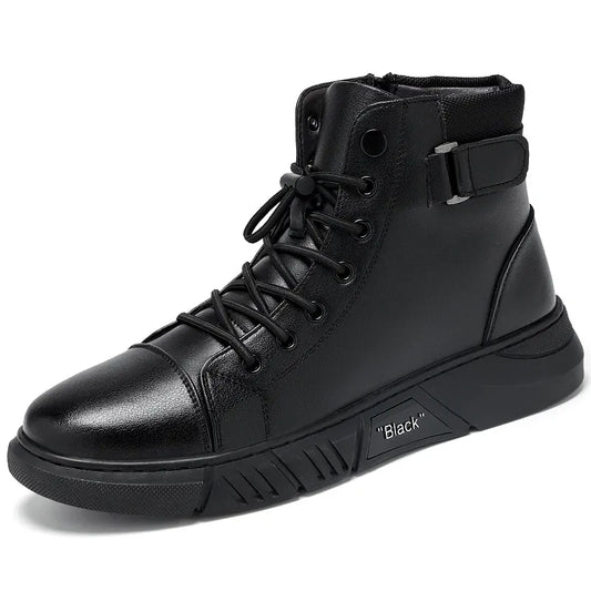 Men’s Leather-Look Fleece-Lined Chukka Boots