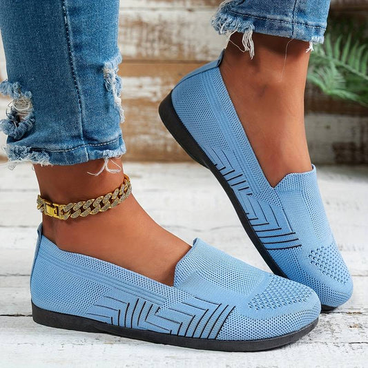 Women’s Breathable Slip On Mesh Driving Trainers