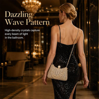 Women's Pearl Clasp Evening Clutch