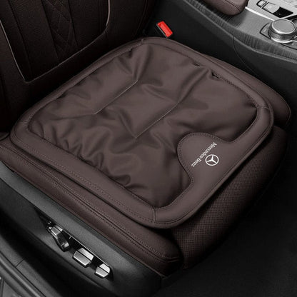 Soft Leather Car Seat Cushion Set with Anti Slip Silicone Backing