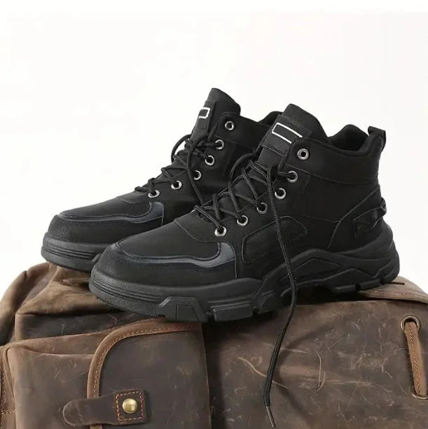 Men's Waterproof Leather-Look Boots