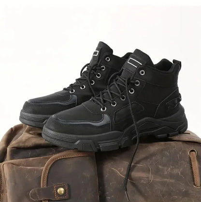 Men's Waterproof Leather-Look Boots