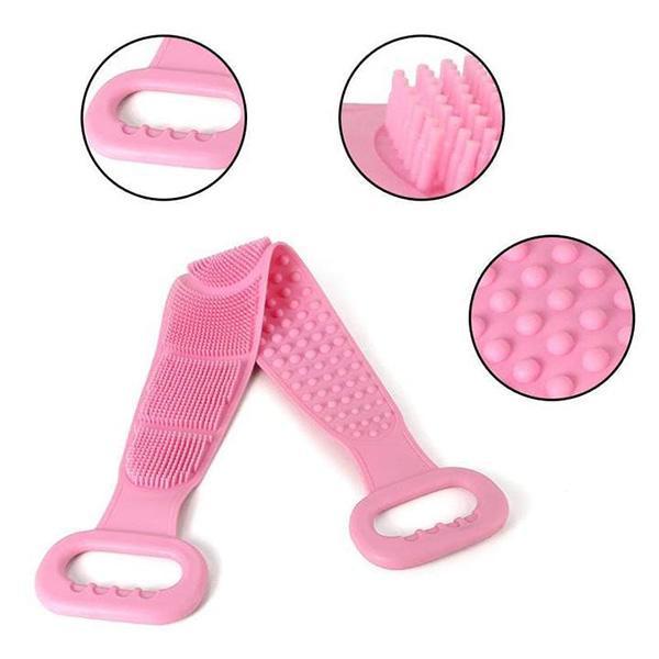 Flexible Silicone Back Scrubber with Handles