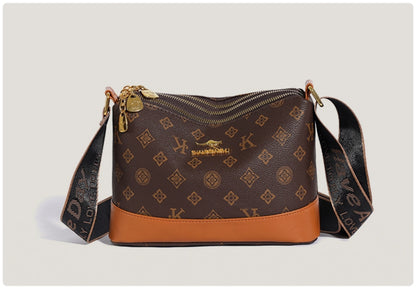 Women’s Printed Crossbody Shoulder Bag with Wide Strap